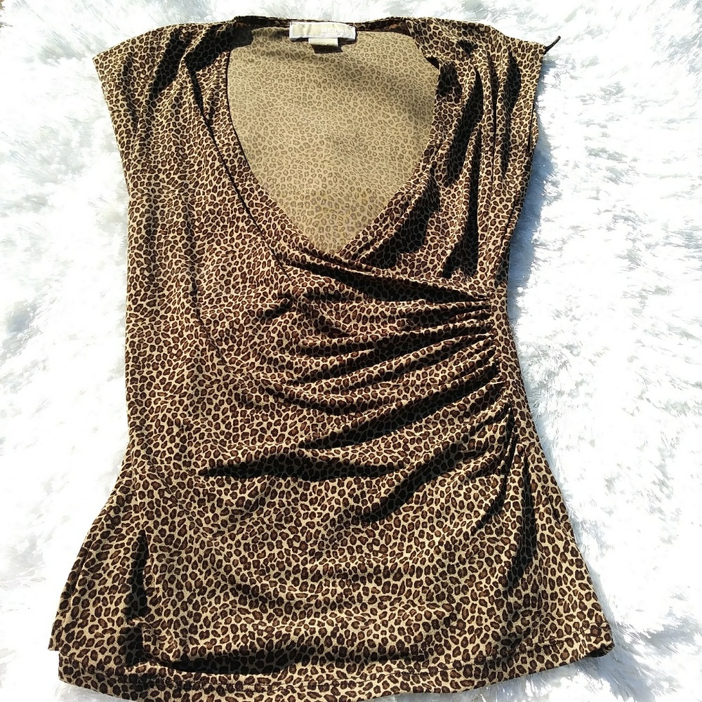 Women's XSmall Michael Kors Cheetah print blouse